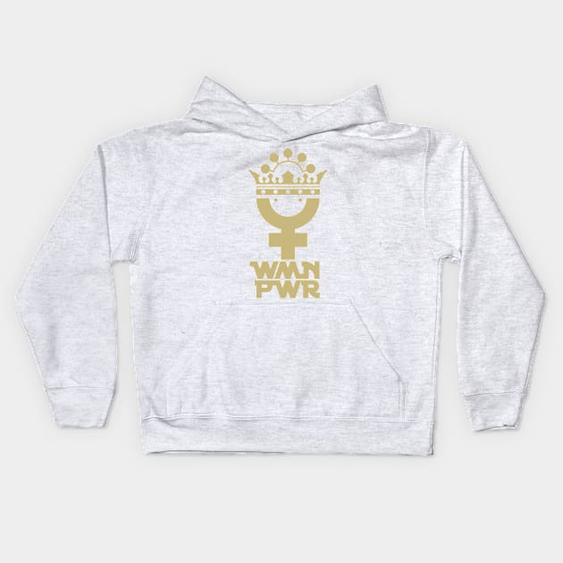 Woman Power Kids Hoodie by Sofiia Golovina